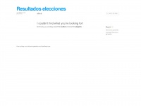 Resultadoselecciones.wordpress.com