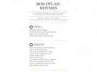Bob-dylan-rhymes.tumblr.com