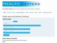 Healthmatters.org.uk