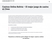 Casinosonlinebolivia.com