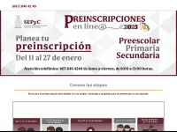 Preinscripcionespreescolar.sepyc.gob.mx