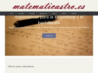 Matematicastro.es