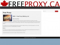 Freeproxy.ca